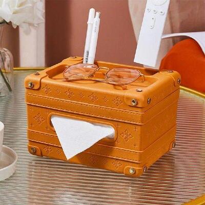 Storage Drawer Light Luxury Tissue Box Creative Plastic