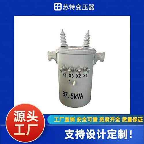 D11-37.5KVA单相柱上圆柱油浸式变压器6KV/10KV支持厂家设计