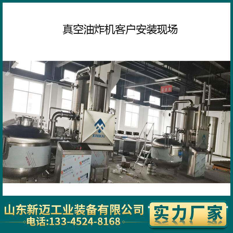 食用菌低温油炸设备蚂蚱真空油炸机休闲食品机械制造商