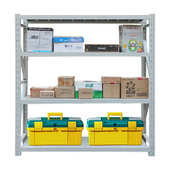 金硕货架100KG灰白色轻型批发仓库家用货物架置物小货架子储物架