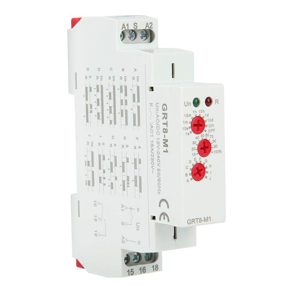 GRT8-M1导轨式安装小型功能时间继电器AC/DC12V~240V（1个）