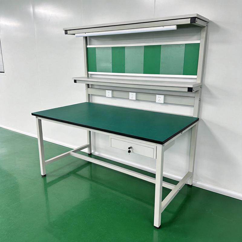 车间防静电工作台带灯工厂流水线多层注塑质检验桌手机电子维修台