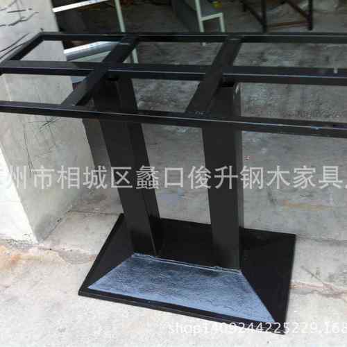 现货销售铸吧铁磨砂餐台台脚酒店酒餐厅脚铸DTO桌铁底盘