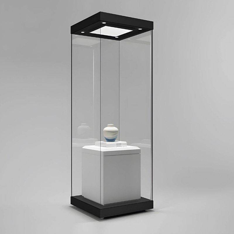 烤漆展柜模型展示柜玻璃柜台珠玉器博物馆柜实木展陈烤漆工艺