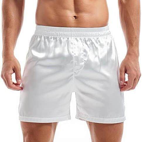 Men's boxer shorts, sleepwear, silk shorts