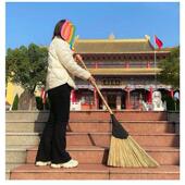 竹扫把家用扫帚扫地笤帚扫灰高粱扫把工地硬扫把庭院竹扫把竹丝扫