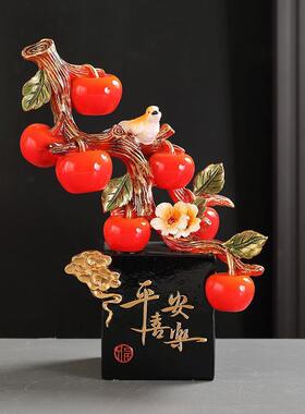 新款平安喜乐摆件客厅酒柜电视柜玄关家居装饰品乔迁新居轻奢高档