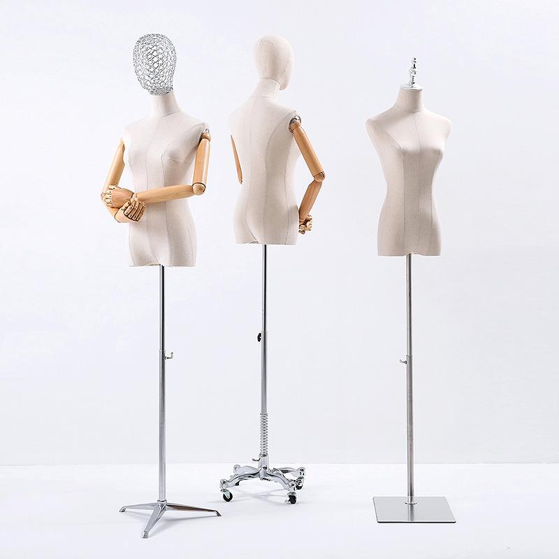 模特道具女示服装半佐致(收假身模特架高店档韩版女装橱窗展架带