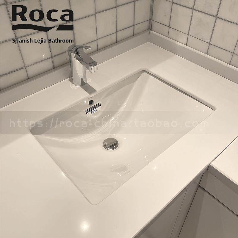 ROCA乐家台盆 台下盆椭圆形面盆洗脸盆陶瓷洗手盆方形盆32772500C
