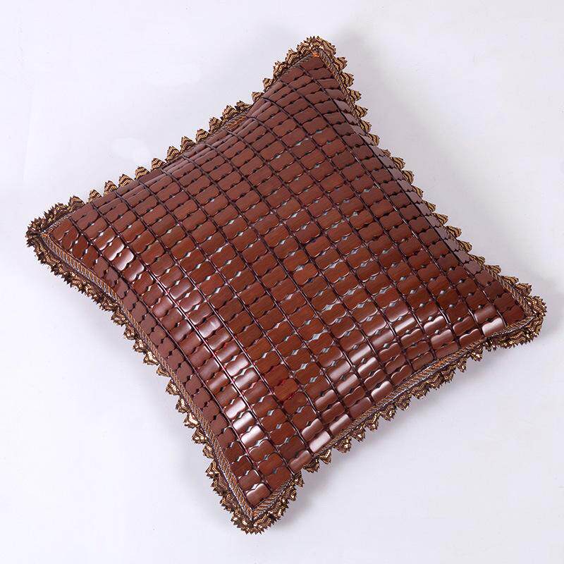 麻将块竹凉席靠背垫夏季沙发靠枕夏天抱枕套靠垫汽车办公室腰靠垫