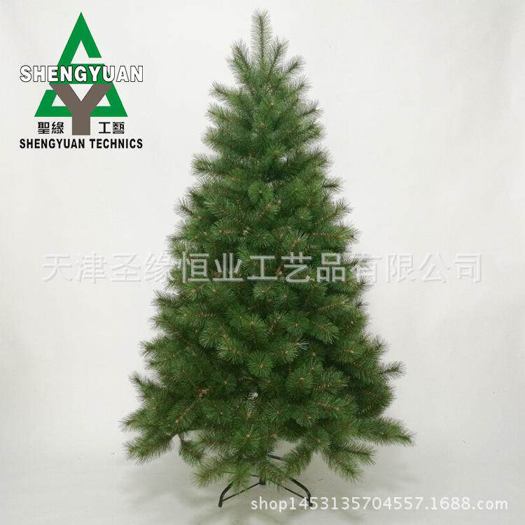 镭射膜旋转圣诞树 PVC圣诞树圣诞装饰品 圣诞节装饰布置用品
