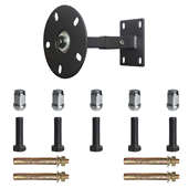 轮毂上墙展示架汽车4S店改装 轮胎胎铃展架铝圈钢圈旋转展台可旋转