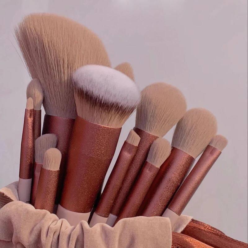 Makeup brush 13Pcs Soft Fluffy Makeup Brushes Set Blending - 实物图