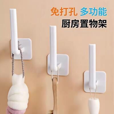 L-shaped heavy-duty adhesive hook, traceless multi-functiona