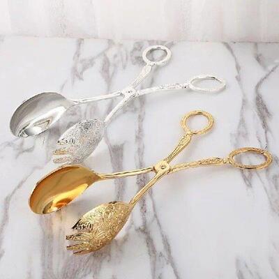 Zinc Alloy Metal Spoon Salad Clip Exquisite Party