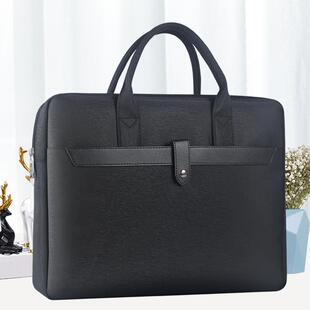 建腾手提公文包帆布拉链式文件包男士加厚防水会议资料包文件袋