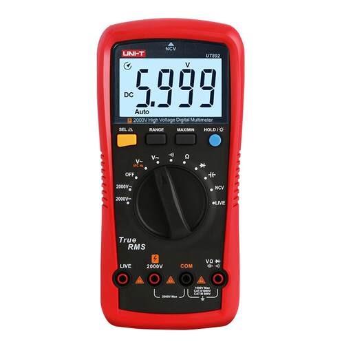优利德UT892多用表手持式2000V高压型真有效值数字万用表