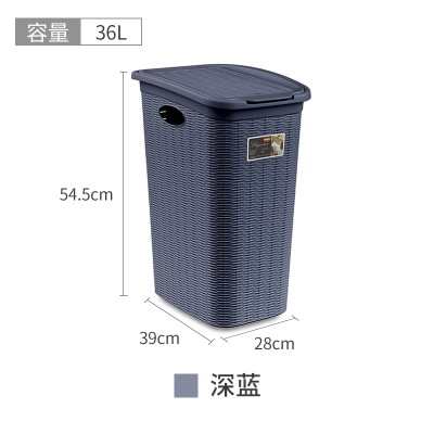 stefanplast洗衣衣藤編籃防潮收納臟意大利仿蓋通風進口籃大號筐