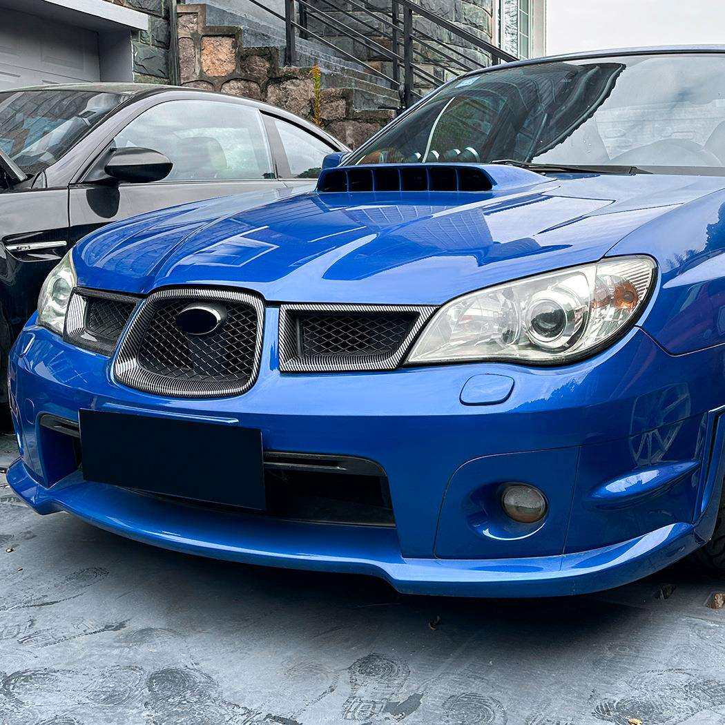 适用斯巴鲁翼豹Impreza WRX STI 9代2006-2007中网罩车贴外饰改装