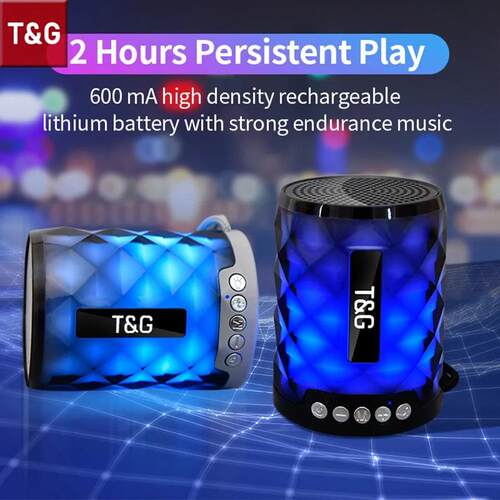 TG155 透明无线蓝牙音箱小钢炮桌面音箱炫彩低音炮便携式插卡音响