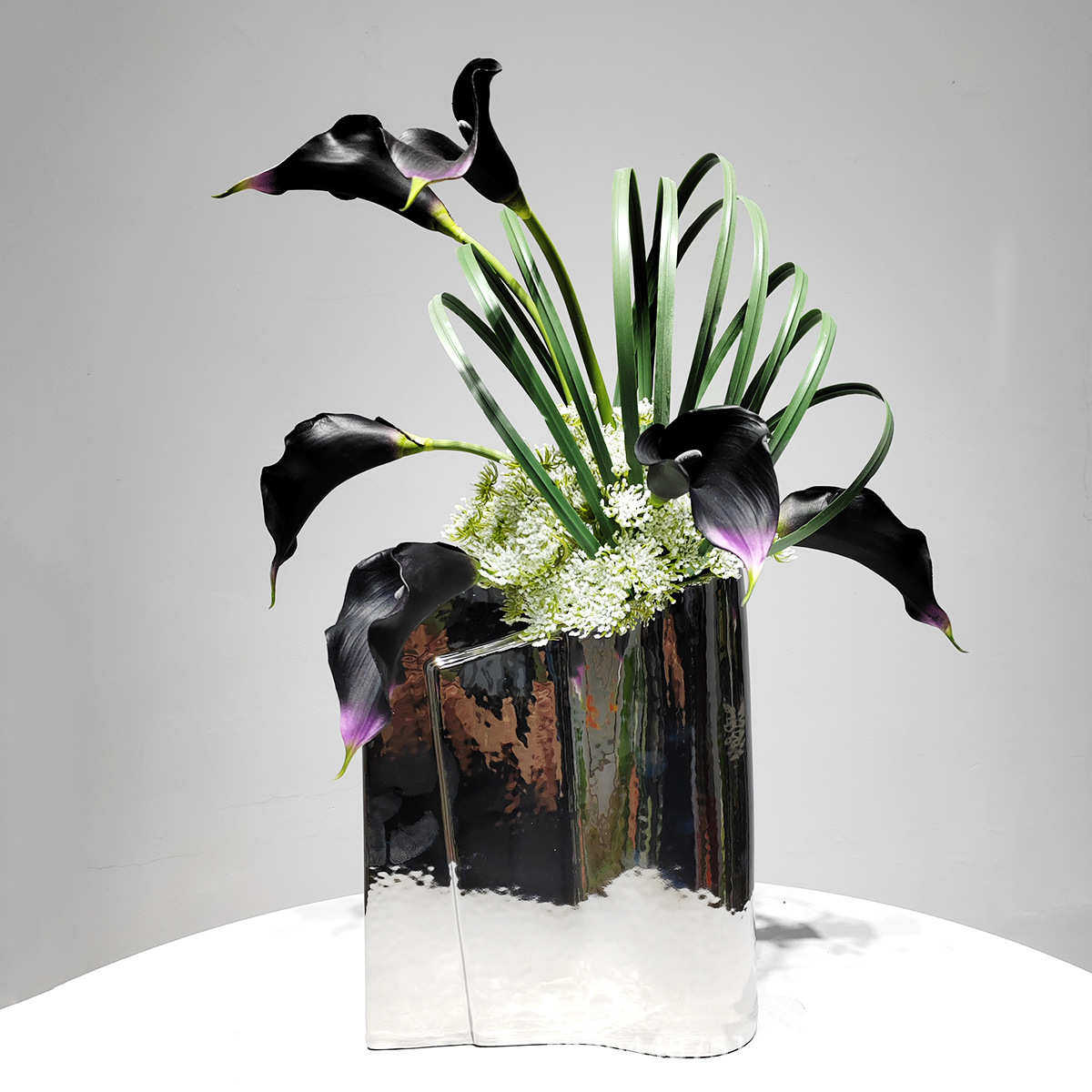 现代轻奢插花陶瓷花器样板房卫生间仿真花艺客厅茶几餐桌装饰摆件,鲜花速递/花卉仿真/绿植园艺,仿真绿植,淘宝优惠券,粉丝福利购,淘宝优惠卷