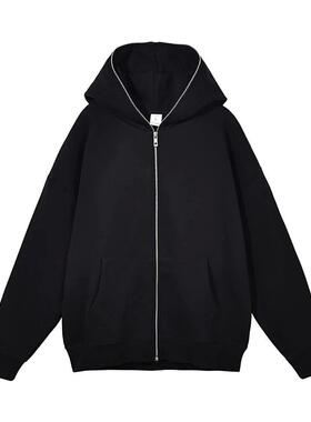 Harajuku Jacket Sweatshirts Men Zip Up Hoodies Jacket Retro