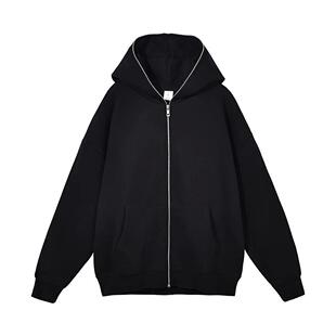 Harajuku Jacket Sweatshirts Men Zip Up Hoodies Jacket Retro