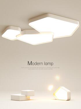 创意几何组合led客厅灯简约现代吸顶灯主卧室灯家用餐厅书房房间