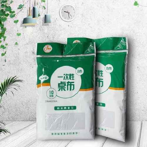新款直销加厚一次性桌布饭店酒席台布婚庆加厚塑料薄膜圆桌方卓桌