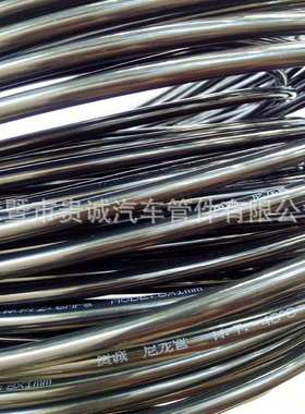 8mm尼龙PA6气管货车亚太管耐磨耐低温油管黑色刹车气管100米/卷