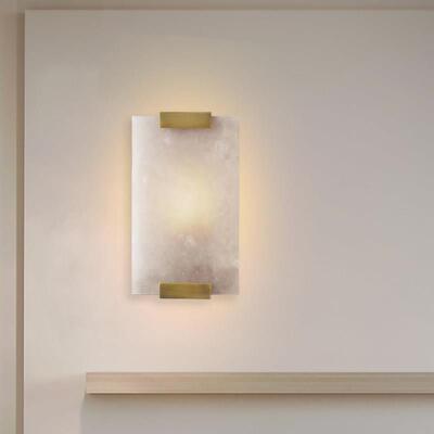 新中式云石个性客厅卧室牀头壁灯设计师背景墙简约复古楼梯壁灯