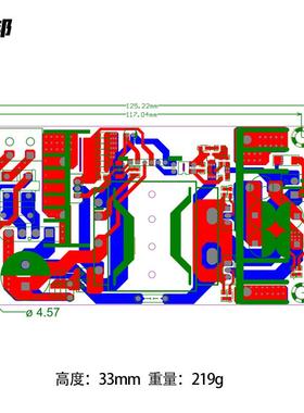 流转直流交邦-240w隔离裸开关电源板晒dcac线路板24v10a模块