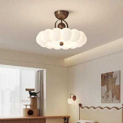 日规中古奶油风卧室吸顶灯高级感国潮设计师书房led灯具简约主卧