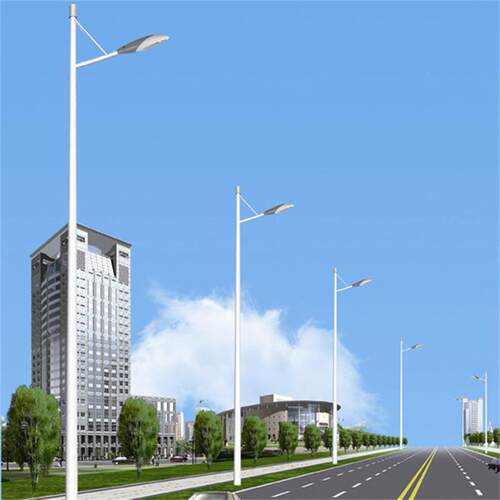 单臂双臂LED路灯市政道路工程照明路灯6米8米led交通照明灯