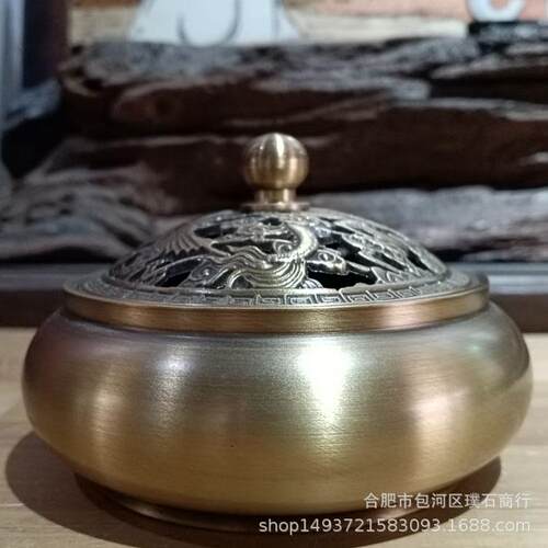 仿古色龙凤平底炉 克重约240左右（现货）