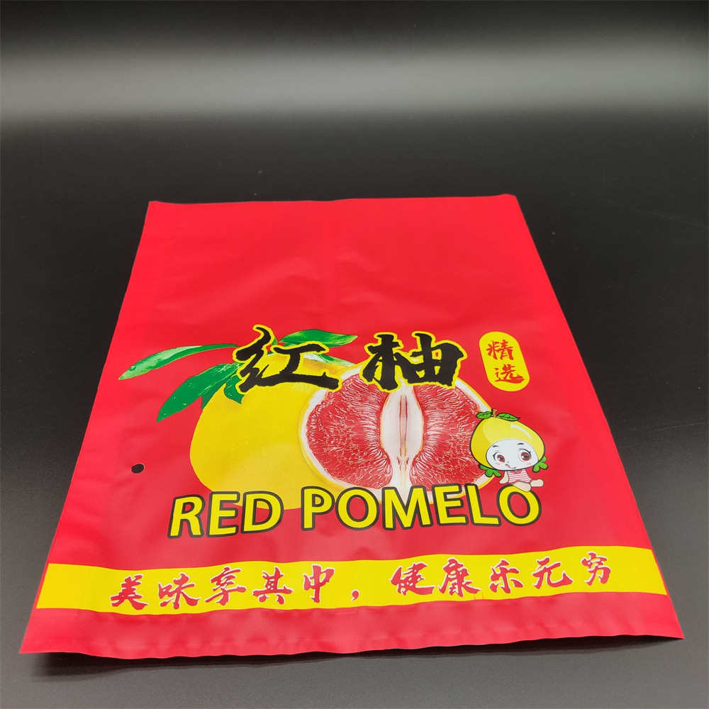 水果磨砂袋子珠光心袋柚子蜜柚塑料红肉红包袋内包装沙田子外包装