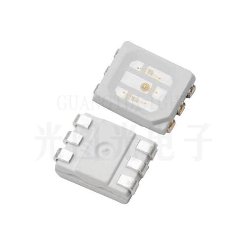 2835LED灯珠 2835RGB彩色六脚贴片LED灯珠 发光二极管 厂家直供