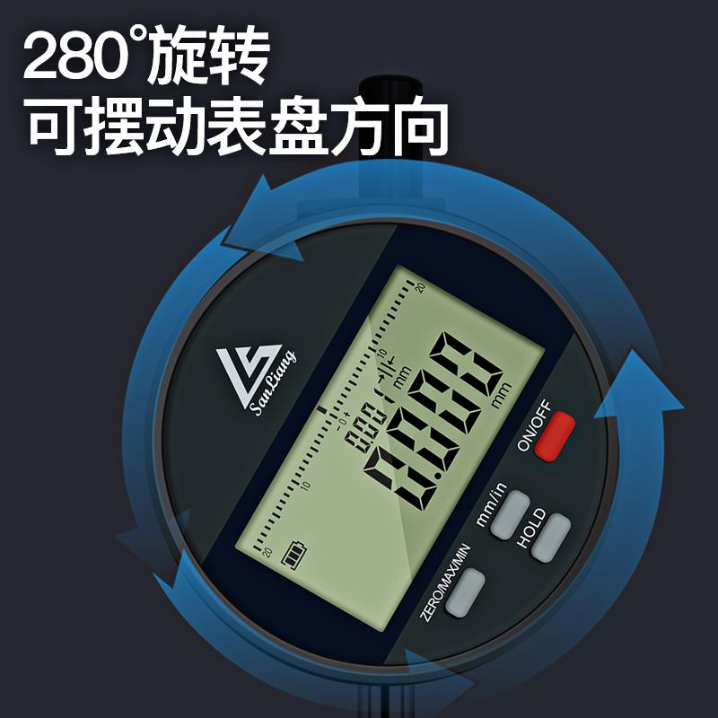 日本三量光栅数显千分表指示表高精度高度规测微计表头测量仪器
