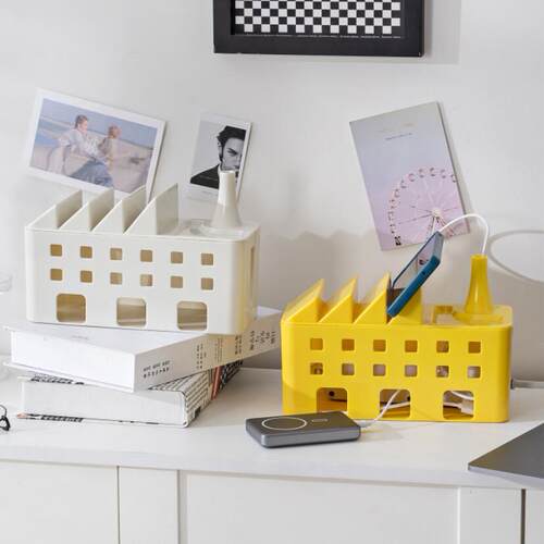 Cable management box for power strips, charging cables, and