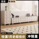 电视柜斗柜客厅家用简风约现代户型式 UBF法奶油小收纳储物柜一体