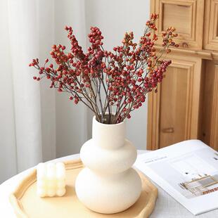 山归来干花花束蔷薇果红果干果复古插花永生花天然风干高级感真花