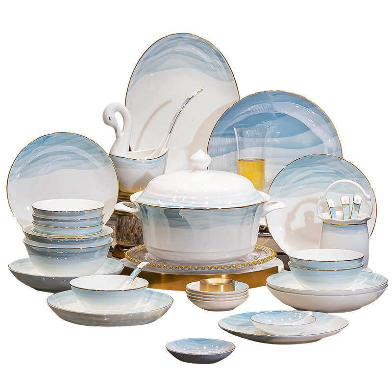 景德镇陶瓷餐具套装酒店陶瓷碗碟套装礼家用盒装直销批发制定,餐饮具,盘,淘宝优惠券,粉丝福利购,淘宝优惠卷