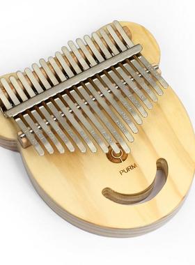 高档P初URM可携式拇指琴17音卡林巴l琴卡淋巴k乐aimba手指器学者
