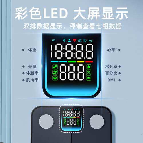 电子秤体脂体重秤商用人体专业电子称家用体脂秤高精度智能