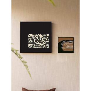 饰画卧室抽象壁画 客厅背景墙装 蒙德里安小众艺术挂画法式 复古软装