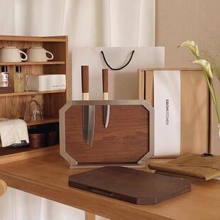 韩式菜板锅铲收纳架厨房刀具置物架磁吸不锈钢架长方形切菜砧板