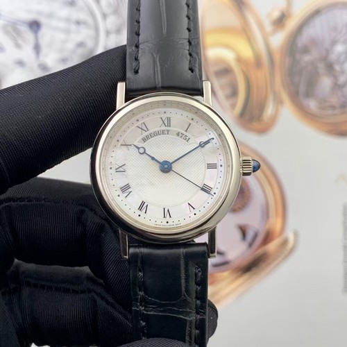 公价15.71万】98新宝玑经典18K白金8067BB/52/964女士手表30mm