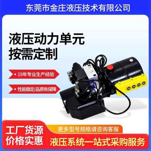 厂家小型液压动力单元直流液压站液压系统举升机环卫车液压泵站
