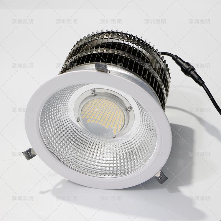 无风扇方案LED筒灯100W 120W 150W 200W 嵌入式10寸/14寸筒灯射灯