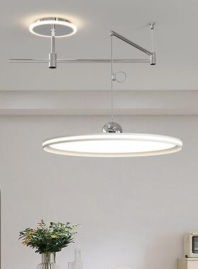 厅吊灯约现代全光谱31207护眼飞灯碟吧台吊餐线可移位轻奢简led餐